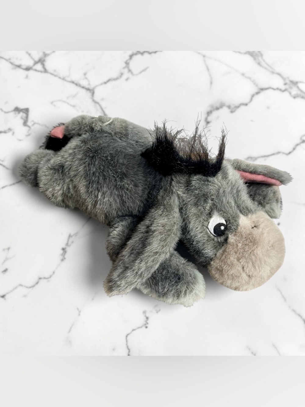 Vintage 90s Disney Store Eeyore Plush 14.5” Detachable Tail Winnie Pooh Donkey